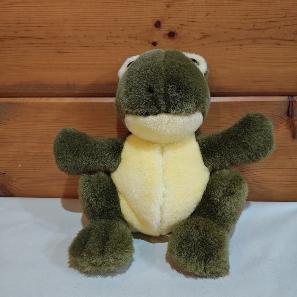 Vintage 1988 Francesca‎ Hoerlein Macys Plush Stuffed Animal Frog Lovey 10" F21